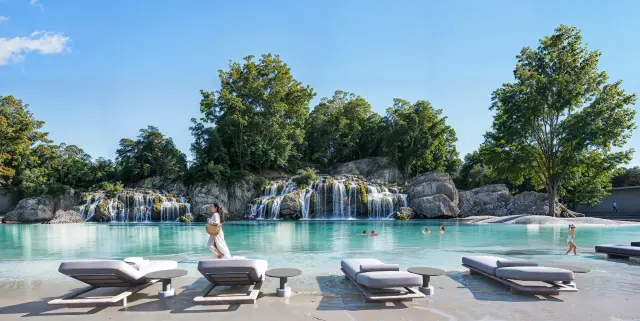 Lagoon Pool with Waterfalls