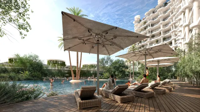 Lagoon-style Pool